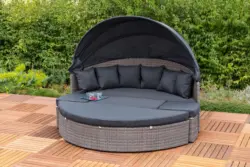 Gartenmuschel Riva Metall/ Kunststoff/Textil verstellbar