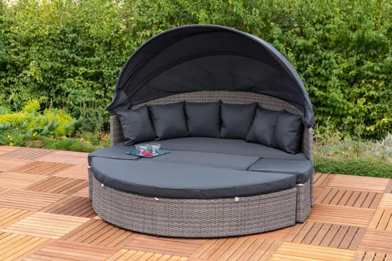Gartenmuschel Riva Metall/ Kunststoff/Textil verstellbar