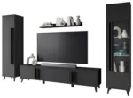 m&ouml;max Dornbirn - Ihr Trendm&ouml;belhaus in Dornbirn Wohnwand Helsinki Schwarz ca. 260x159,5x33cm