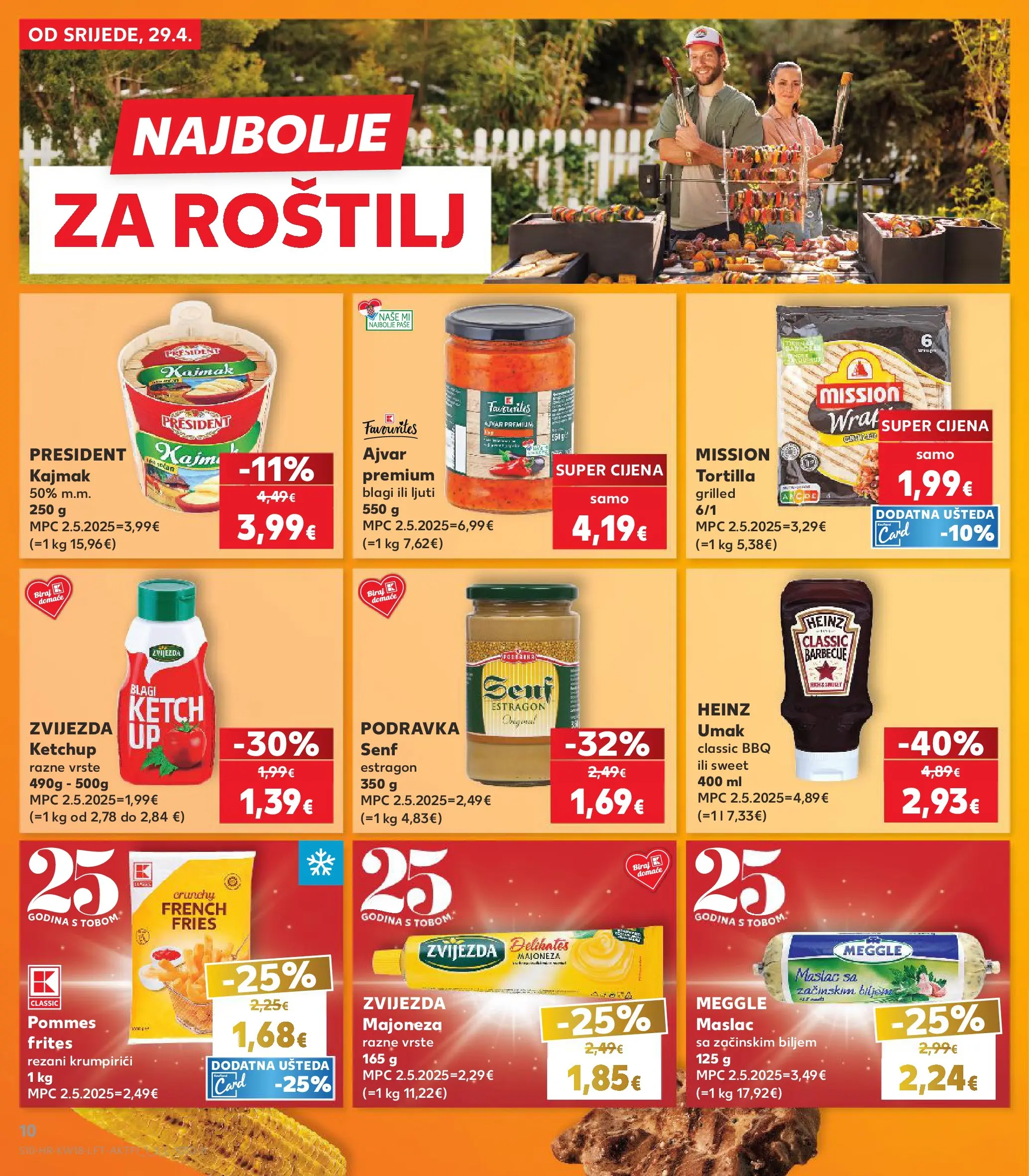 Kaufland - Kaufland katalog do 05.05.2026 novi od 28.04.2026 na listanje > letak digitalni | Stranica: 10 | Proizvodi: Podravka, Kajmak, Majoneza, Senf