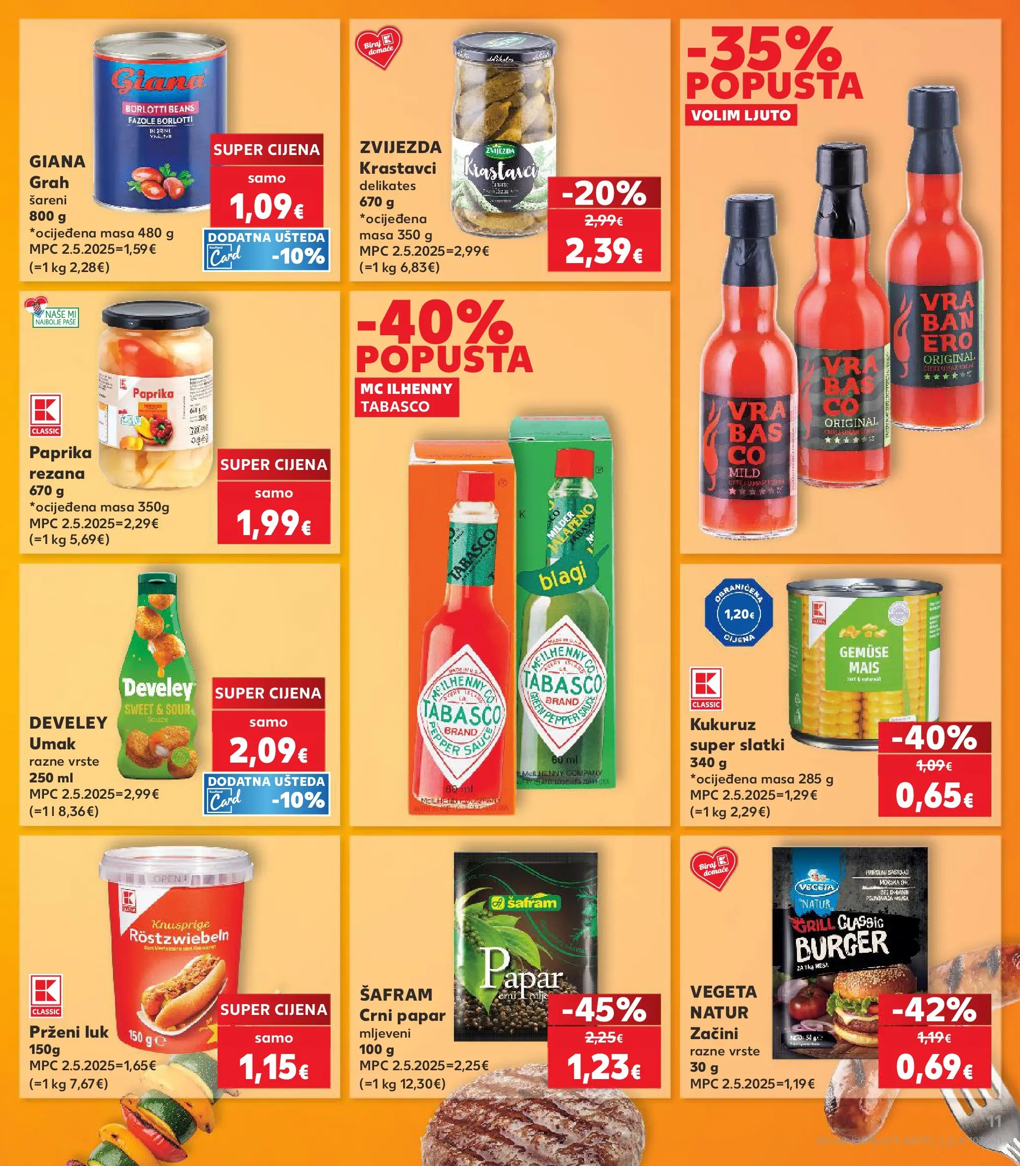 Kaufland - Kaufland katalog do 05.05.2026 novi od 28.04.2026 na listanje > letak digitalni | Stranica: 11 | Proizvodi: Začini, Umak, Papar, Vegeta