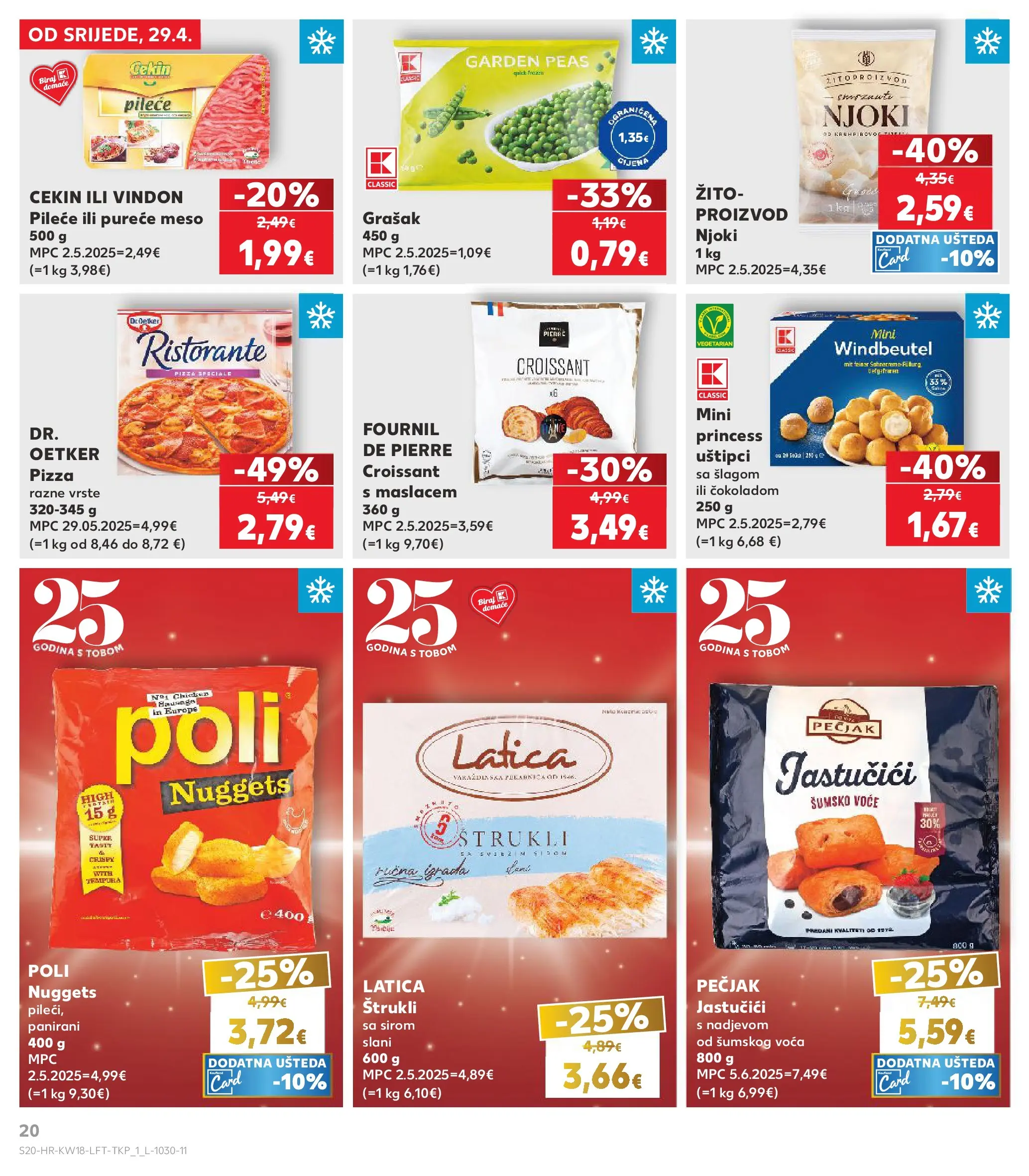Kaufland - Kaufland katalog do 05.05.2026 novi od 28.04.2026 na listanje > letak digitalni | Stranica: 20 | Proizvodi: Šumsko voće, Meso, Pizza, Njoki