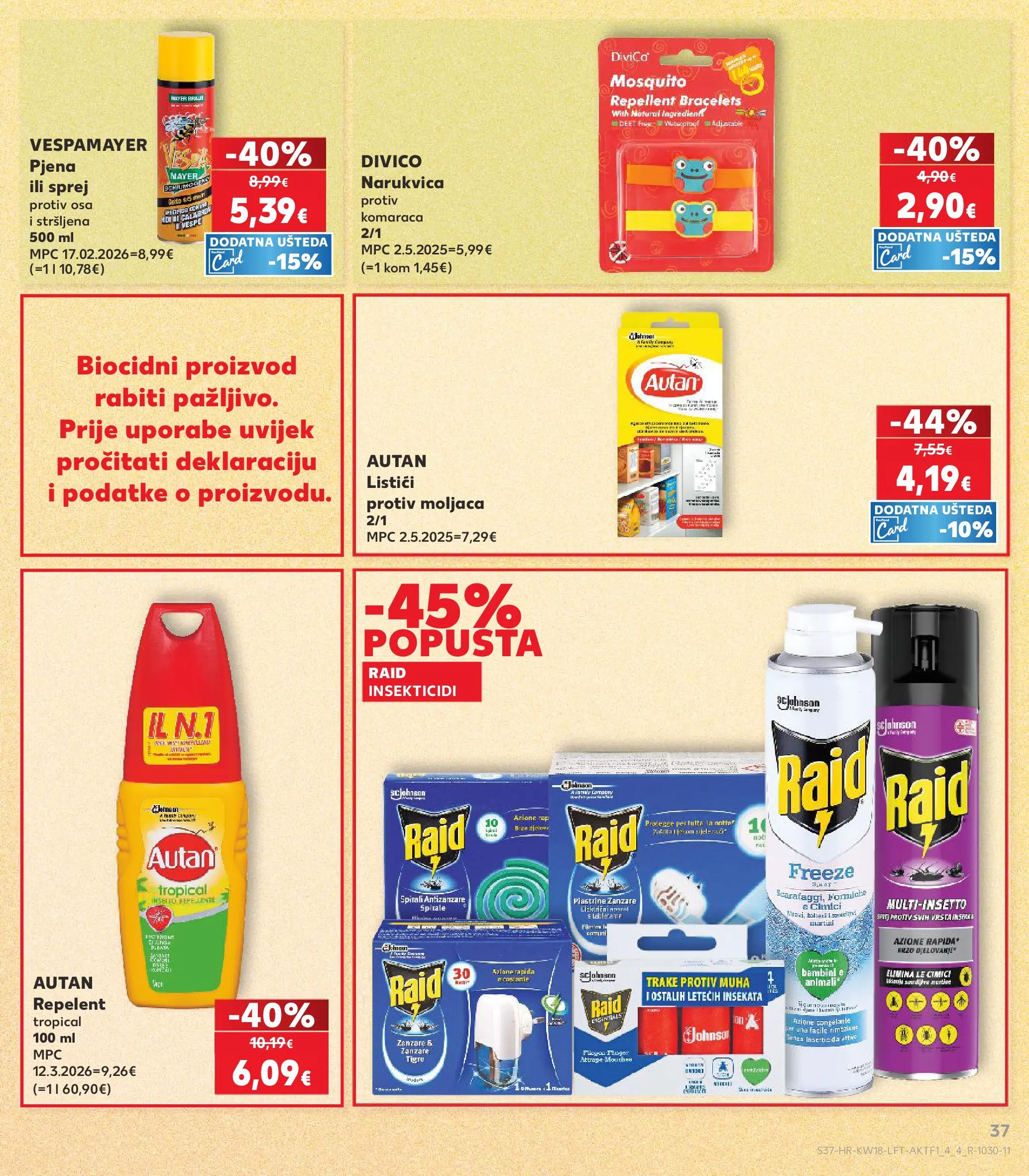 Kaufland - Kaufland katalog do 05.05.2026 novi od 28.04.2026 na listanje > letak digitalni | Stranica: 37 | Proizvodi: Trake protiv muha, Narukvica