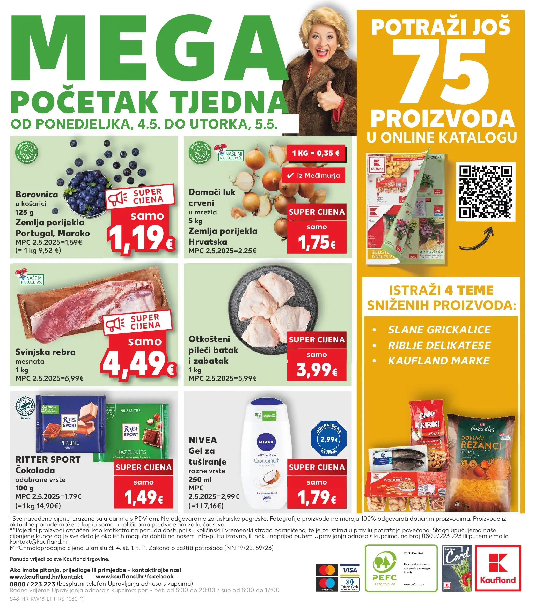 Kaufland - Kaufland katalog do 05.05.2026 novi od 28.04.2026 na listanje > letak digitalni | Stranica: 48 | Proizvodi: Praline, Čokolada, Telefon, Kakao