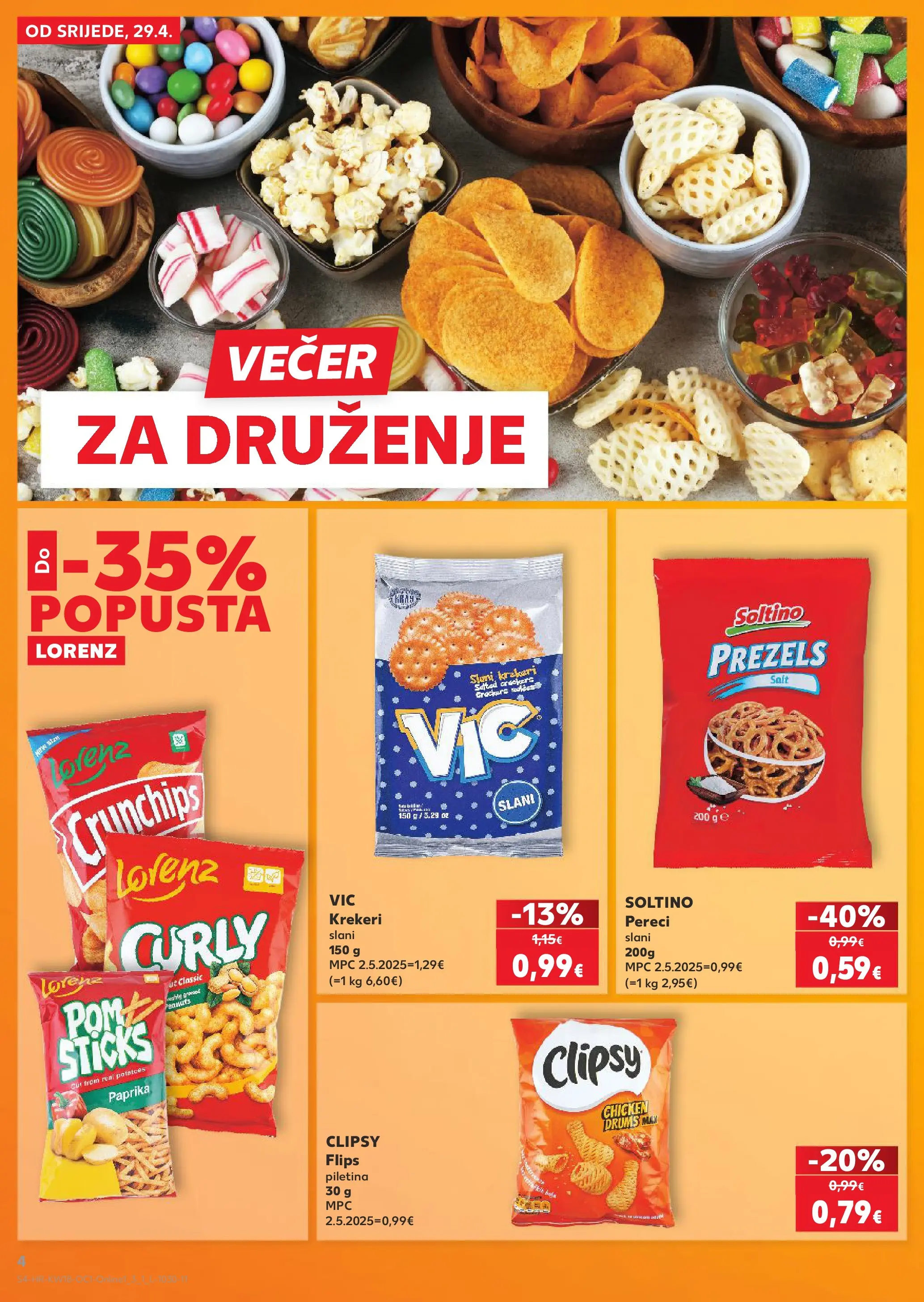 Kaufland - Kaufland katalog do 05.05.2026 novi od 28.04.2026 na listanje > letak digitalni | Stranica: 4 | Proizvodi: Flips, Piletina, Krekeri, Pereci