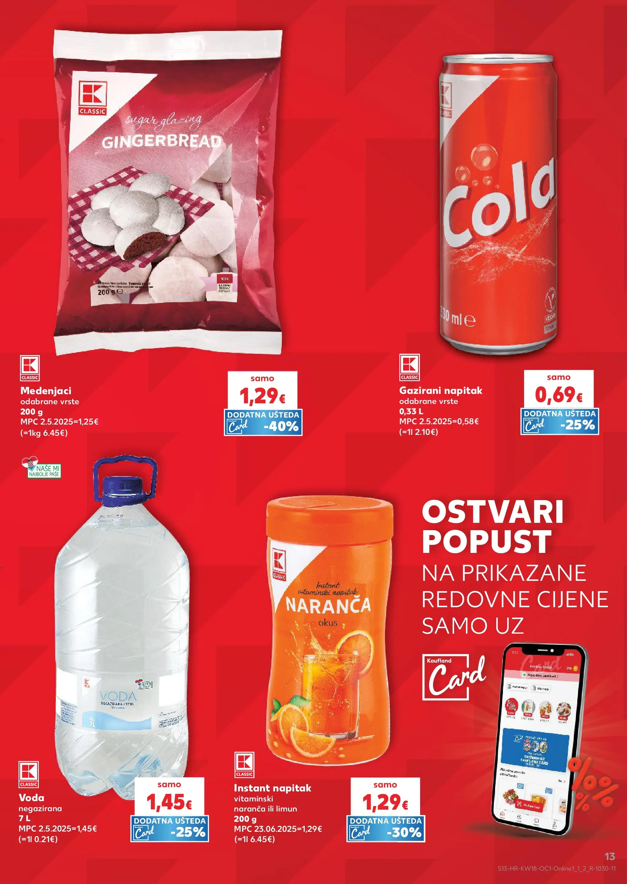 Kaufland - Kaufland katalog do 05.05.2026 novi od 28.04.2026 na listanje > letak digitalni | Stranica: 13 | Proizvodi: Voda, Limun