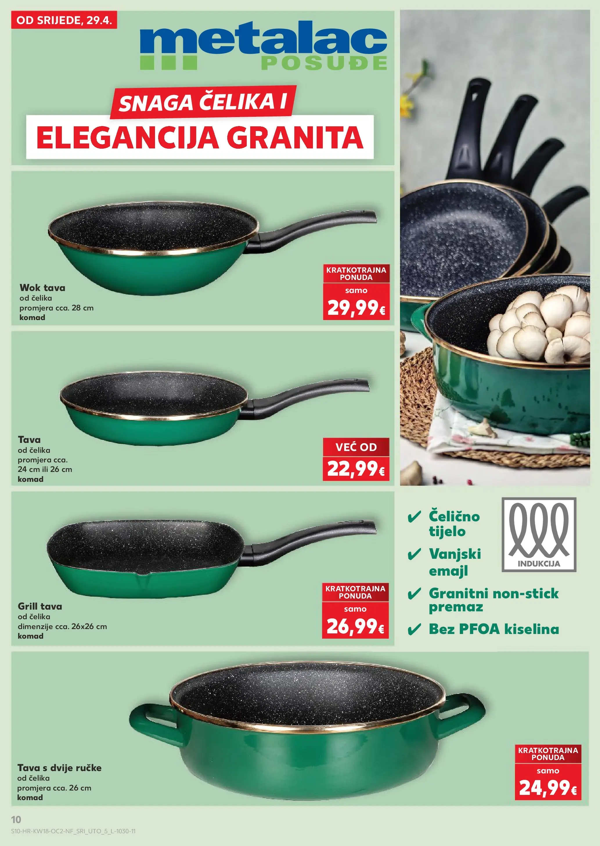 Kaufland - Kaufland katalog do 05.05.2026 novi od 28.04.2026 na listanje > letak digitalni | Stranica: 10 | Proizvodi: Grill tava, Pan, Tava
