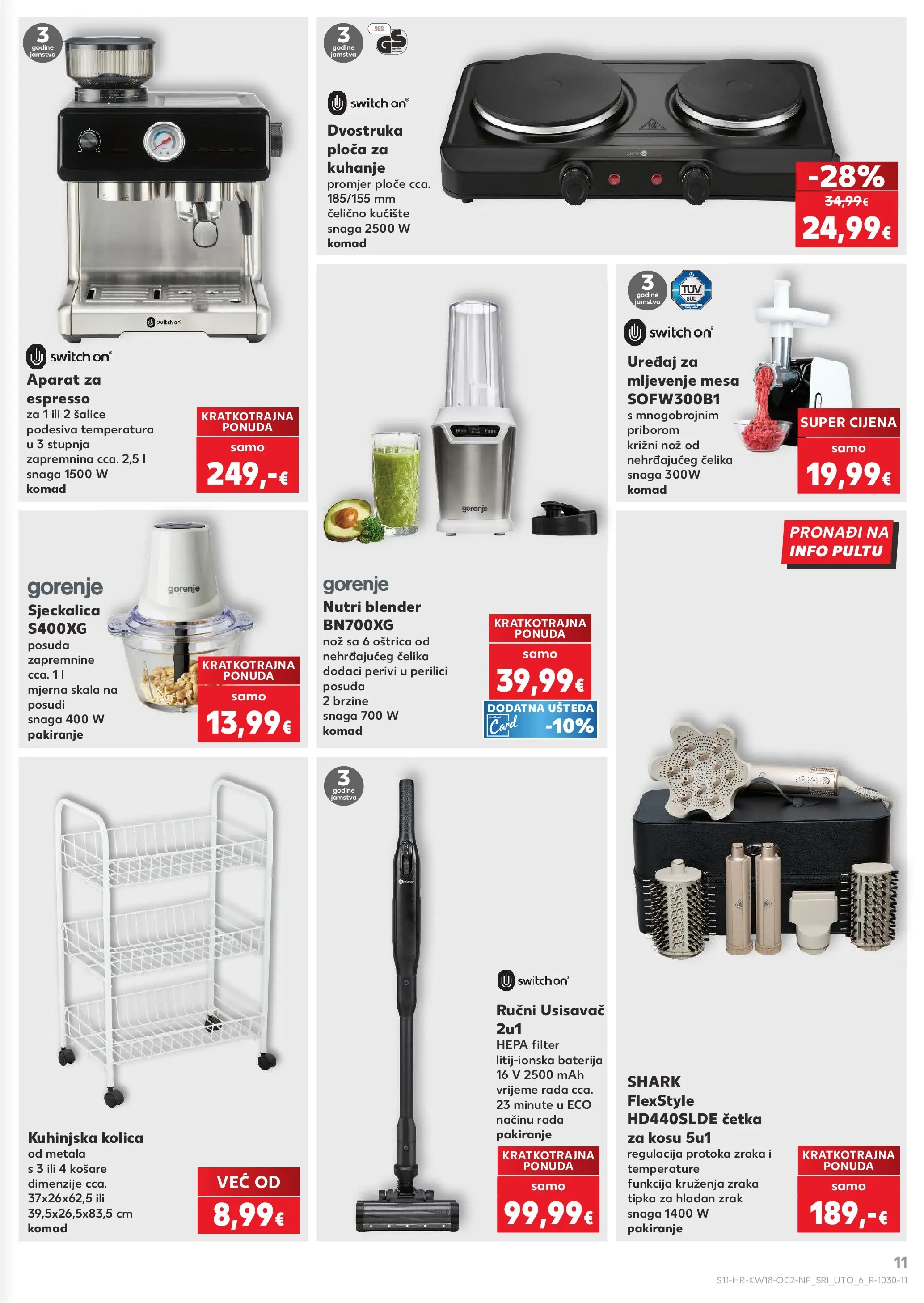 Kaufland - Kaufland katalog do 05.05.2026 novi od 28.04.2026 na listanje > letak digitalni | Stranica: 11 | Proizvodi: Baterija, Četka, Nož, Četka za kosu