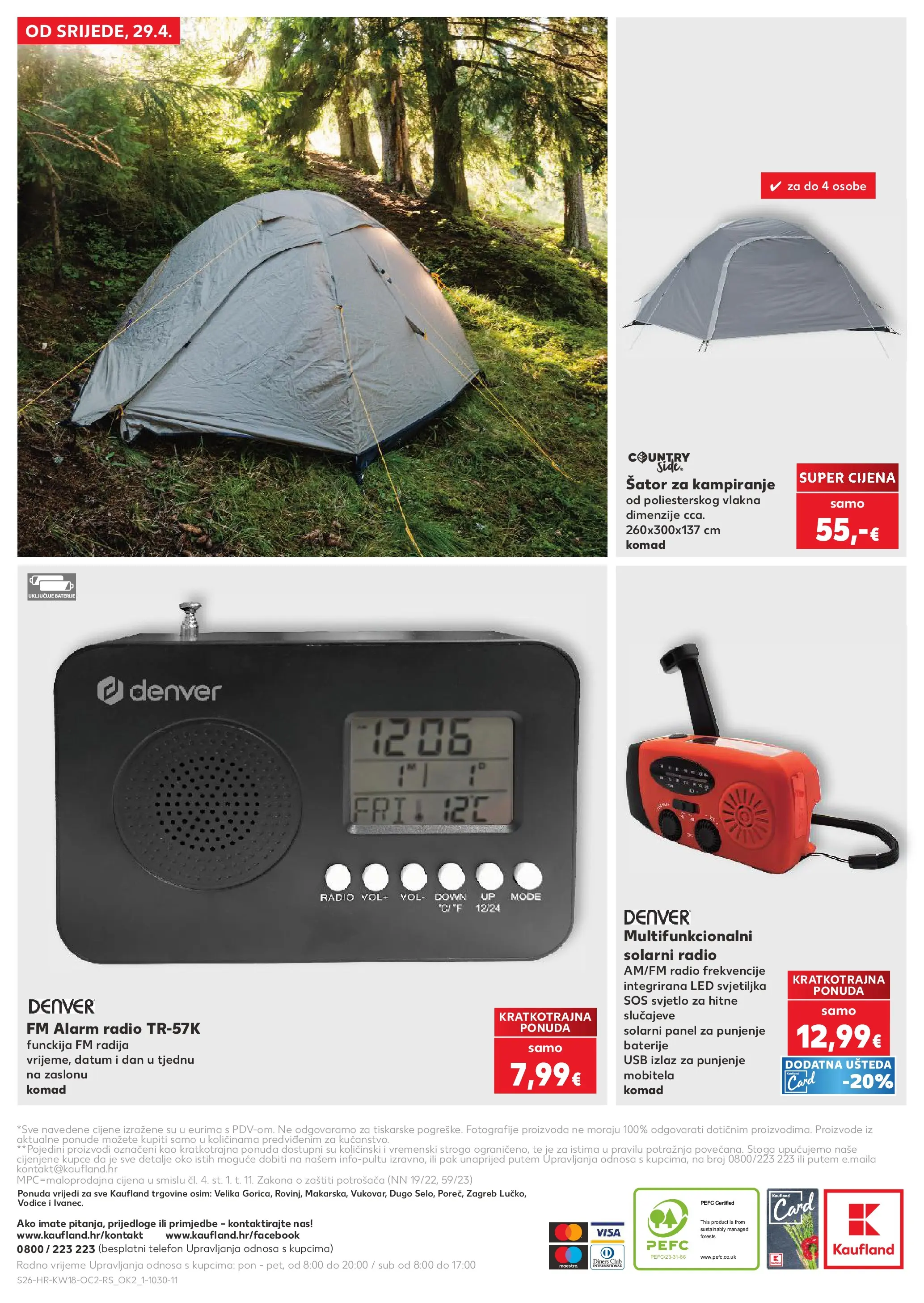 Kaufland - Kaufland katalog do 05.05.2026 novi od 28.04.2026 na listanje > letak digitalni | Stranica: 26 | Proizvodi: Svjetiljka, Baterije, Radio, USB