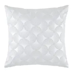 Zierkissen Shiny Gingko Silberfarben ca. 45x45cm
