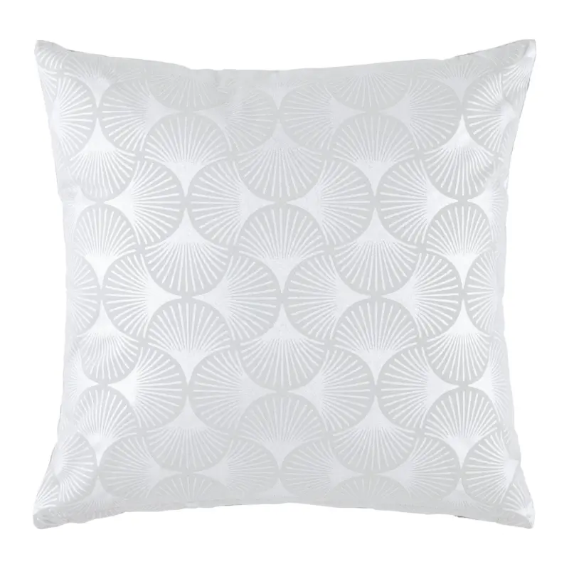 Zierkissen Shiny Gingko Silberfarben ca. 45x45cm