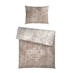 Bettw&auml;sche Daniela Taupe ca. 140x200cm