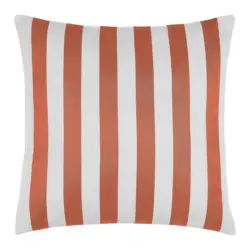 Outdoor-Kissen Amore Streif Orange/Wei&szlig; ca. 45x45cm