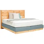 XXXLutz Lauterach - Ihr M&ouml;belhaus bei Bregenz Boxspringbett 180/200 cm in Blau, Zirbelkieferfarben