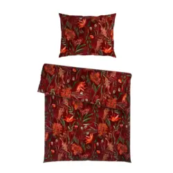 Bettw&auml;sche Nora Rot ca. 140x200cm