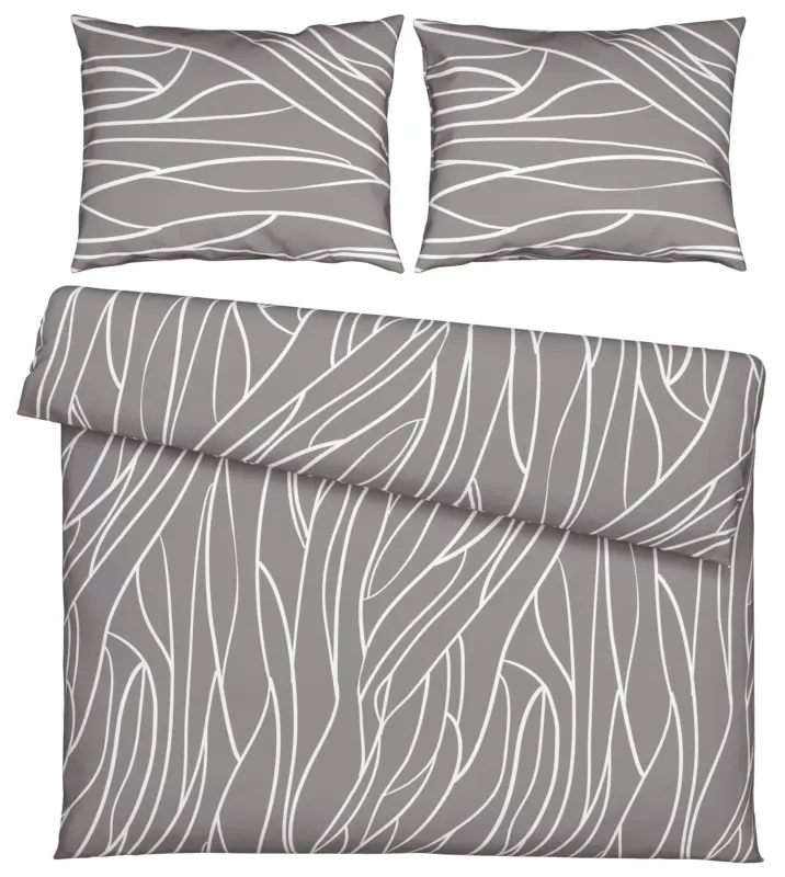 Bettw&auml;sche Juliane XXL Grau ca. 200x220cm