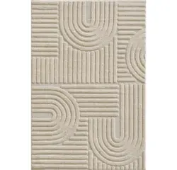 Hochflorteppich Boho Beige ca. 60x110cm