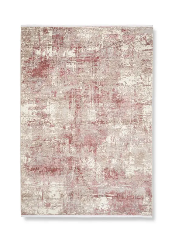 Webteppich Malik 2 in Creme/Pink ca. 120x170cm