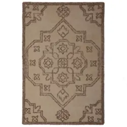 Wollteppich 140/200 cm Naturfarben