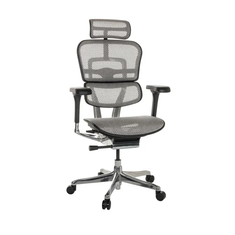 Drehstuhl Ergohuman Hellgrau ca. 69x119-144x65cm