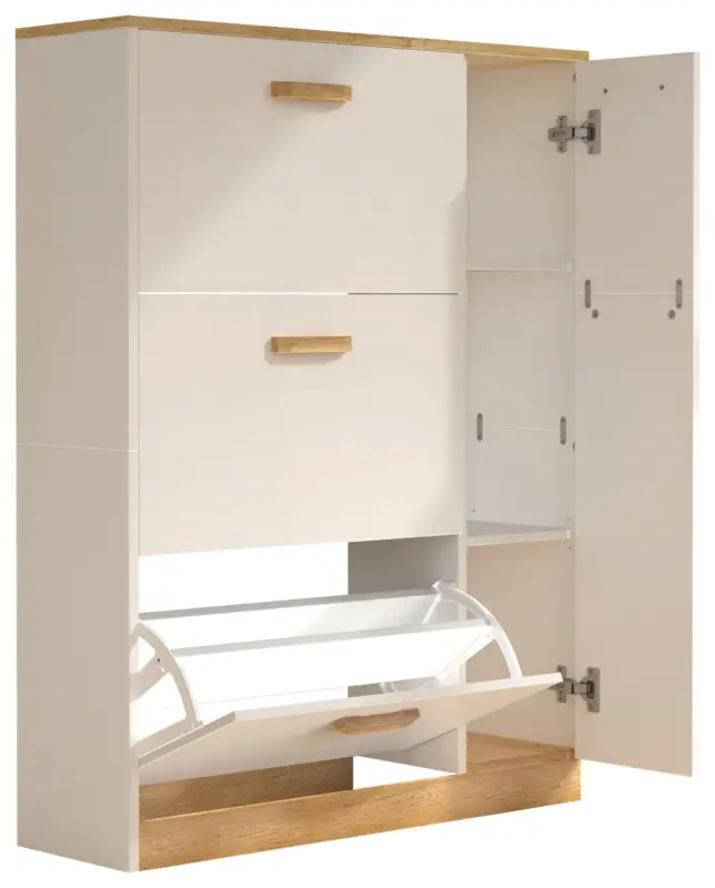 Schuhschrank HALOM L Wei&szlig; ca. 80x105x24 cm