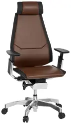 Drehstuhl Genidia Pro Braun/Schwarz ca. 57x119x46cm