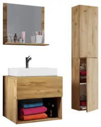Badezimmer Lendas 4-tlg. ca. 93 cm Honigeiche