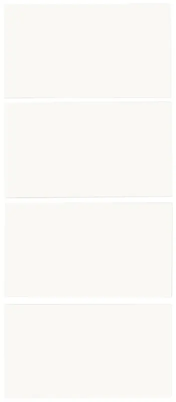 Frontpaneel Unit in Wei&szlig; Hochglanz