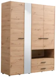 Kleiderschrank in Eiche Artisan
