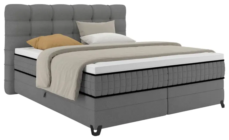 Boxspringbett Carmen C Dunkelgrau ca. 160x200cm