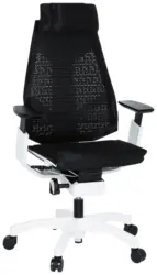 Drehstuhl Genidia Pro White Schwarz/Wei&szlig; ca. 57x114x46cm