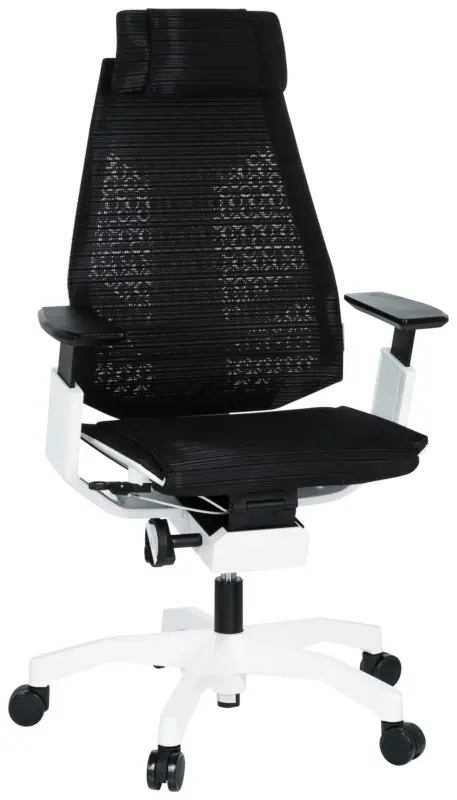 Drehstuhl Genidia Pro White Schwarz/Wei&szlig; ca. 57x114x46cm