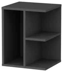 Nachttisch Prometheus ca. 40x50x39,6cm Anthrazit,Walnuss