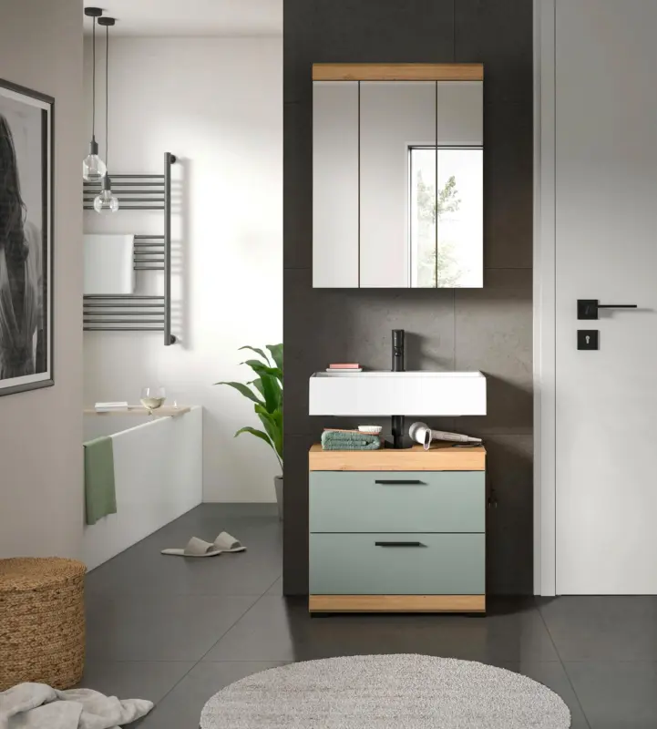 Badezimmer Scout 2-tlg. ca. 60 cm Salbeigr&uuml;n