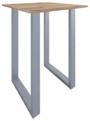 Bartisch XONA Silber/ Honigeiche ca.80x102x80cm