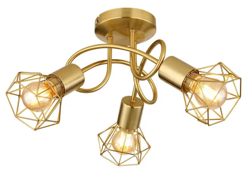 Deckenleuchte Xara I Goldfarben max. 40 Watt Deckenlampe