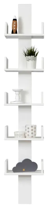 Wandregal Pepe ca. 35x180 cm Holz Wei&szlig;