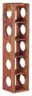 Weinregal Mumbai aus Holz Sheesham massiv ca.15x70x15cm