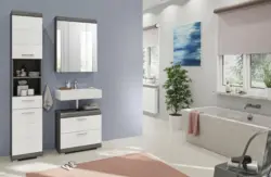 Badezimmer Scout 3-tlg. ca. 97 cm Anthrazit/Wei&szlig;