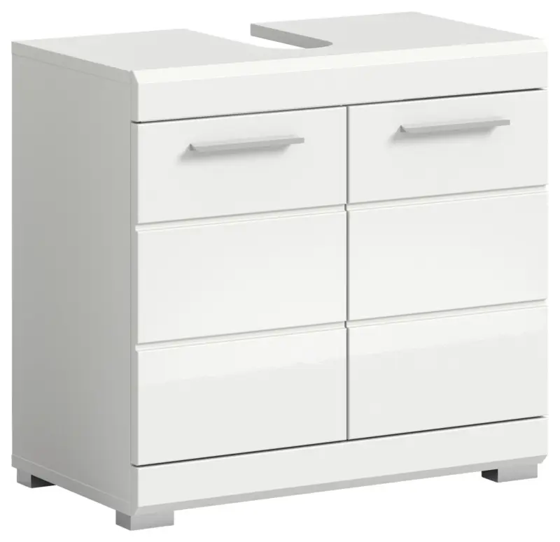 Midischrank SCOUT Wei&szlig; Hochglanz ca. 60x56x34 cm