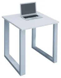 Schreibtisch Lona Wei&szlig; ca. 80x80x76cm