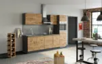 m&ouml;max Dornbirn - Ihr Trendm&ouml;belhaus in Dornbirn K&uuml;chenblock Sorrento mit Ger&auml;ten ca. 270 cm Eichefarben