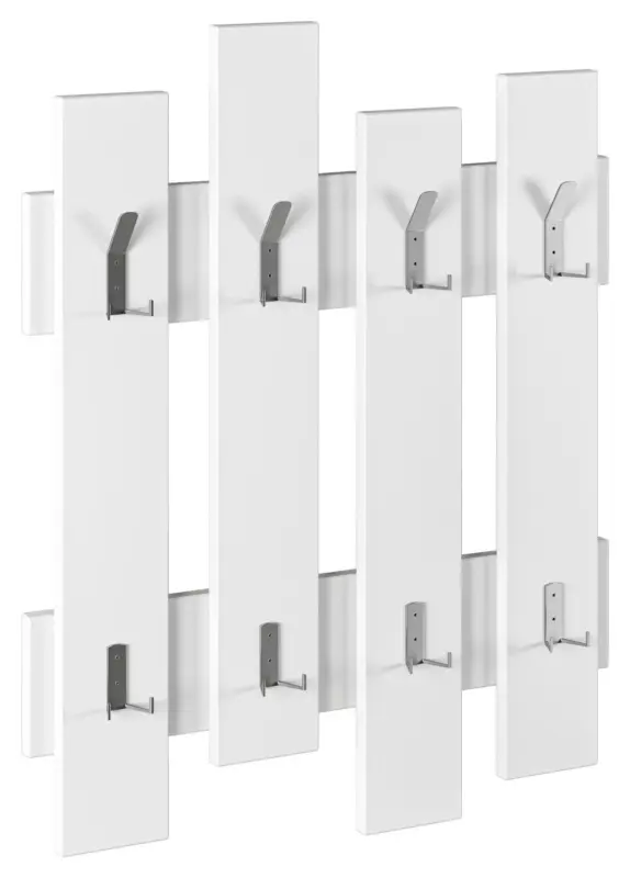 Wandgarderobe Wave ca.64x81cm Wei&szlig;