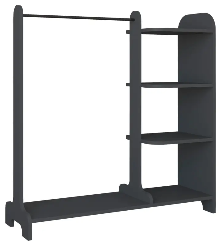 Garderobe LEMPU Anthrazit ca. 106x110x35 cm