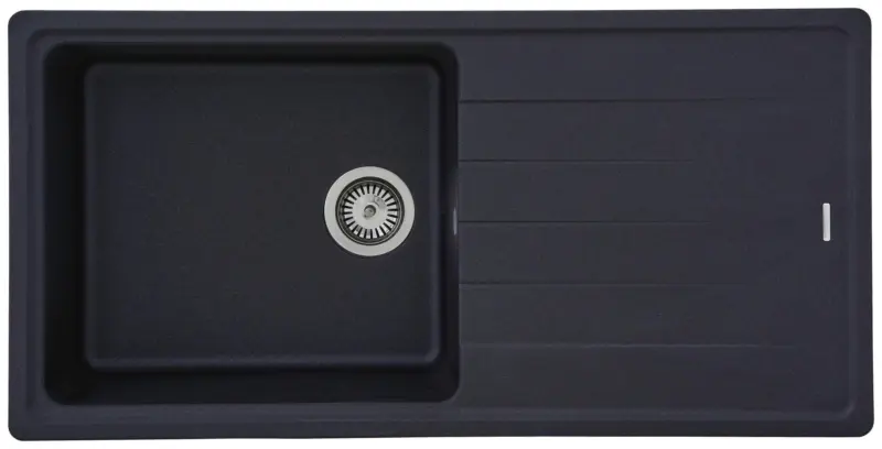 Granitsp&uuml;le Columbia ca. 100x18,5x50 cm Schwarz