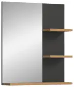 m&ouml;max Dornbirn - Ihr Trendm&ouml;belhaus in Dornbirn Spiegel Canu ca. 63x73x16 cm Eiche/Grau