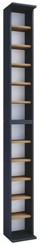 CD-Regal Bigol ca. 21x180 cm Anthr./Eiche