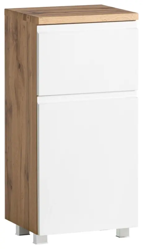 Unterschrank Varese Wei&szlig;/Eichefarbe