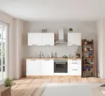 m&ouml;max Dornbirn - Ihr Trendm&ouml;belhaus in Dornbirn K&uuml;chenzeile Meran mit Ger&auml;ten ca. 240 cm Wei&szlig;/Eiche