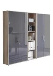 Aktenschrank Office Edition Sw Set 10 Eiche/Anthrazit